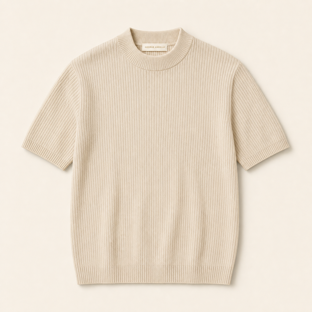 Cream — The Luciano Knit Tee