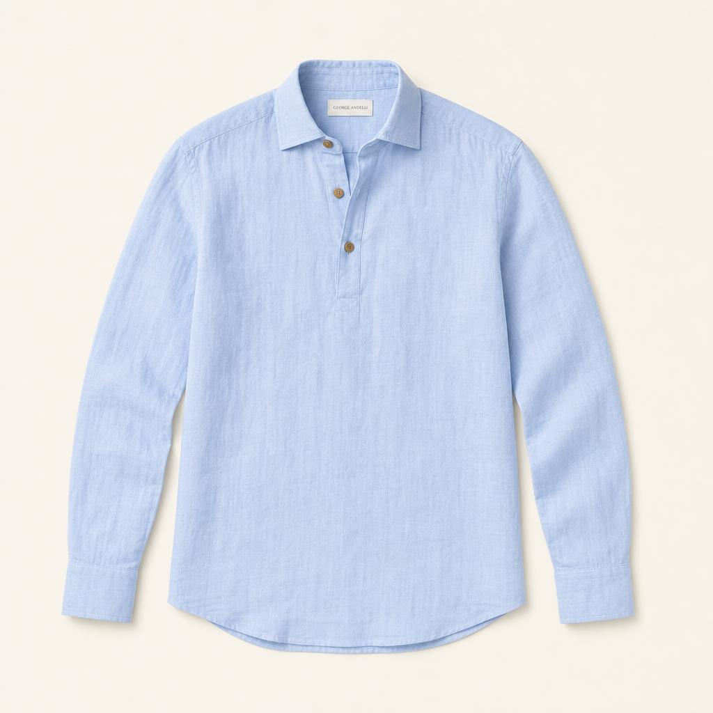 Sky Blue — The Astolfo Linen Popover