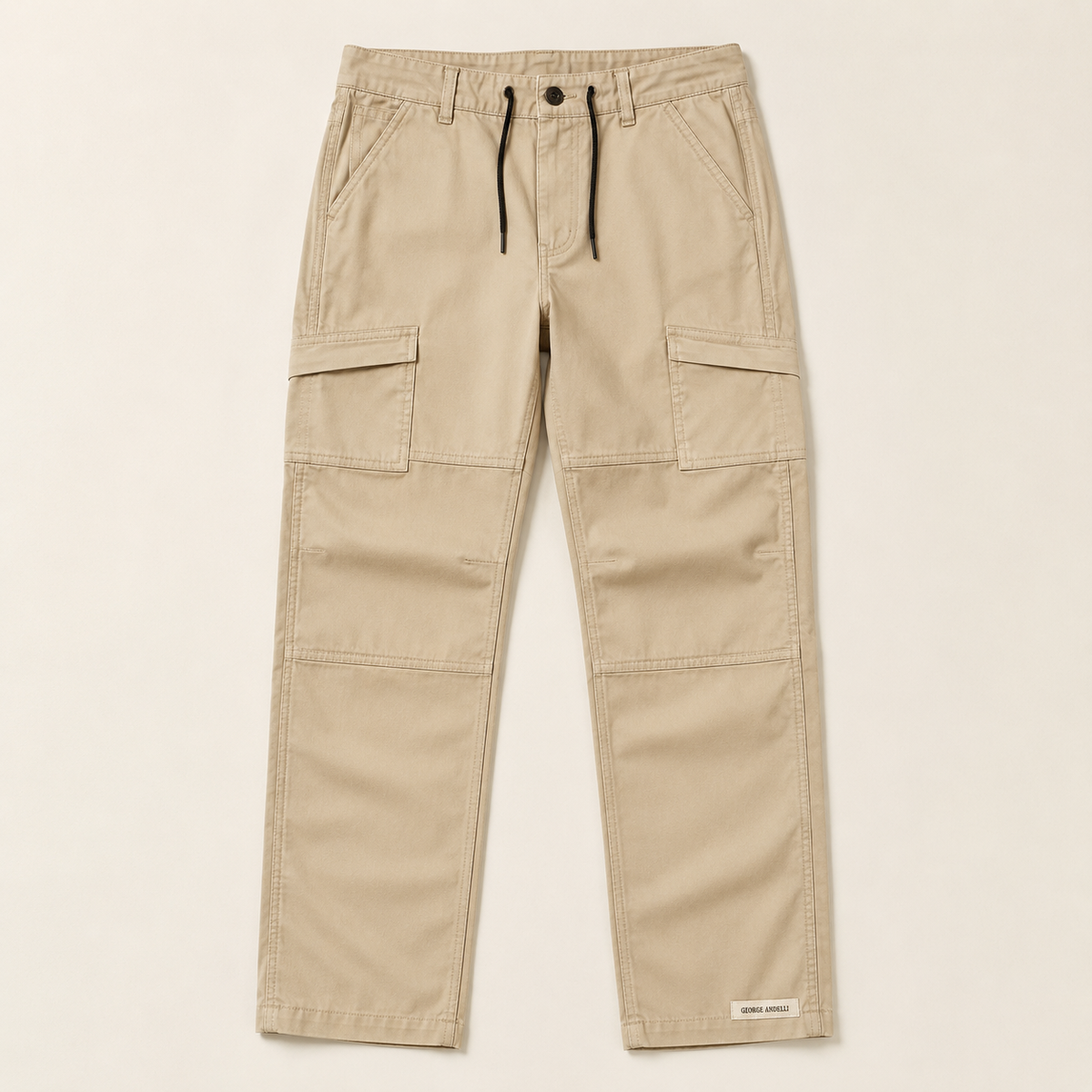 Unisex Khaki Spring Autumn Lightweight — The Trento Utility Trousers