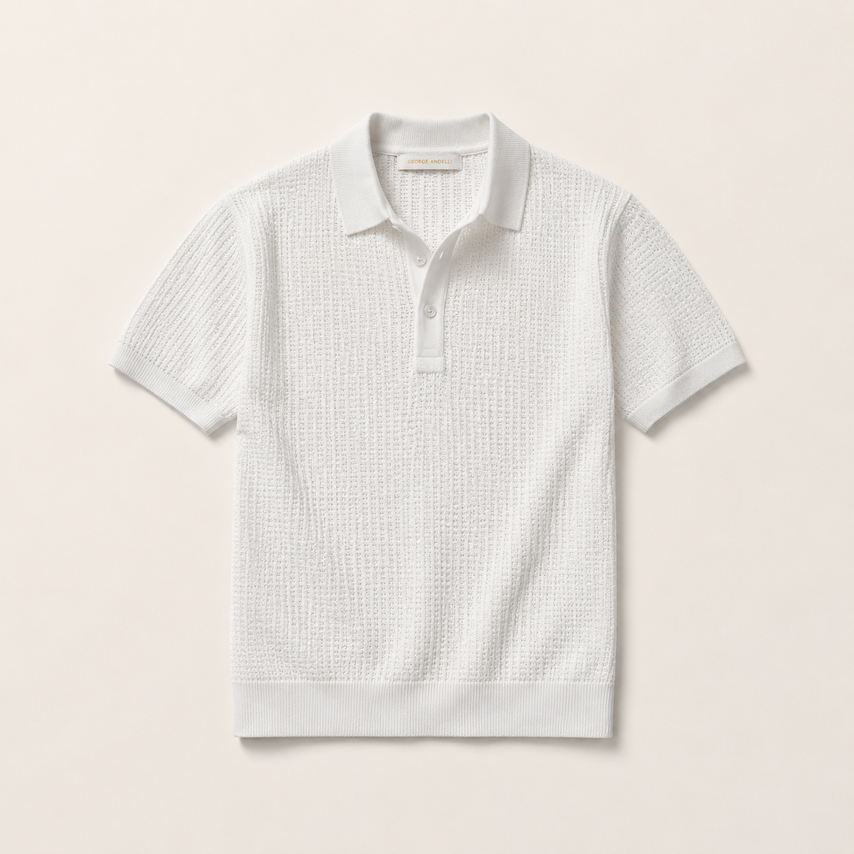 White — The Belmont Knit Polo