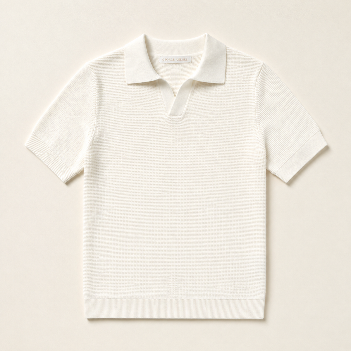 Ivory — The Alden Knit Polo