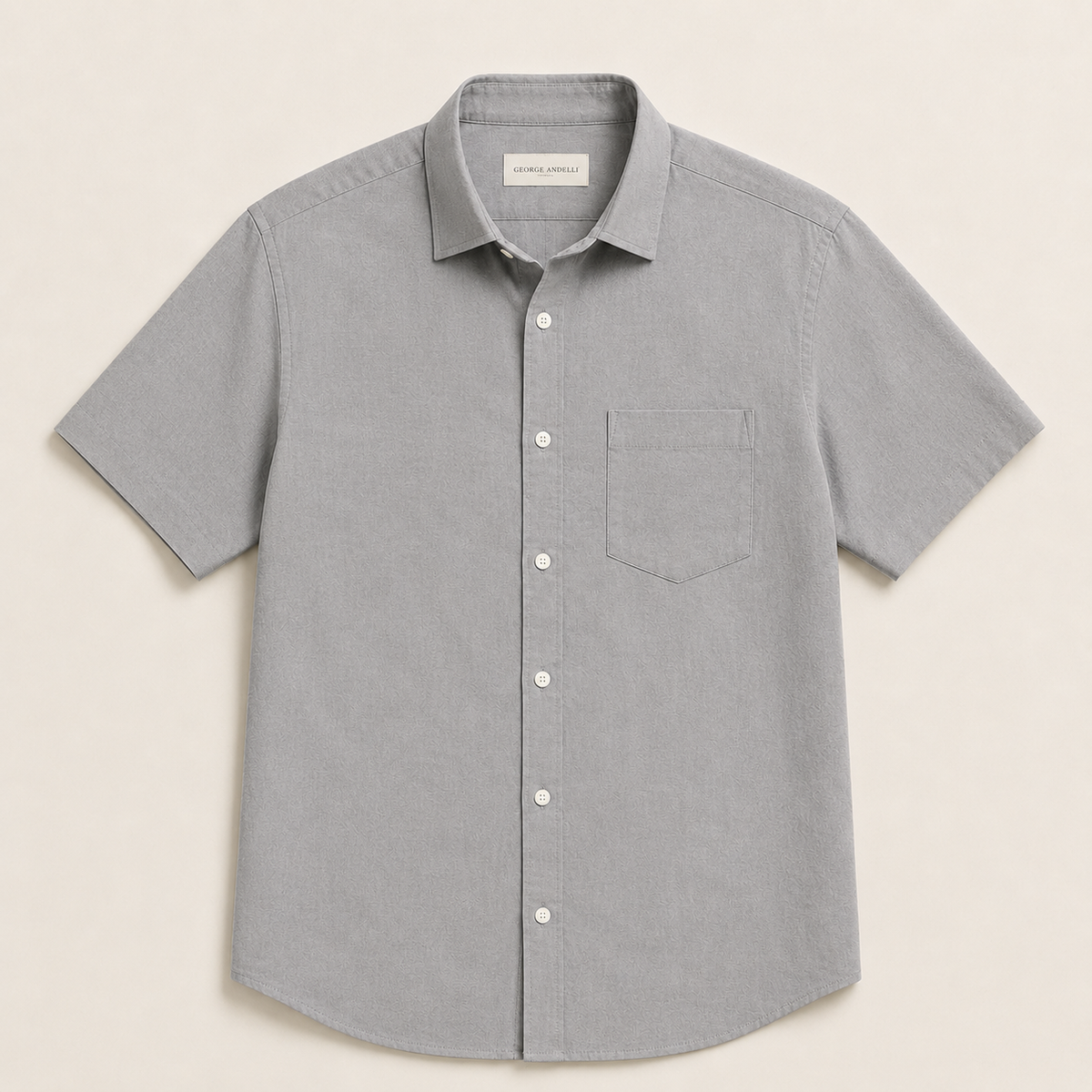 Grey - The Ostuni Cotton Shirt