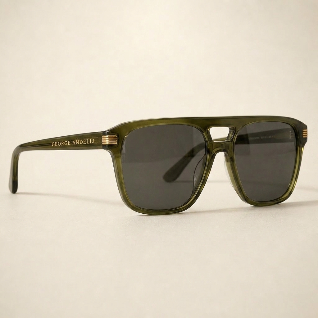 The Stromboli Navigator Sunglasses — three-quarter view