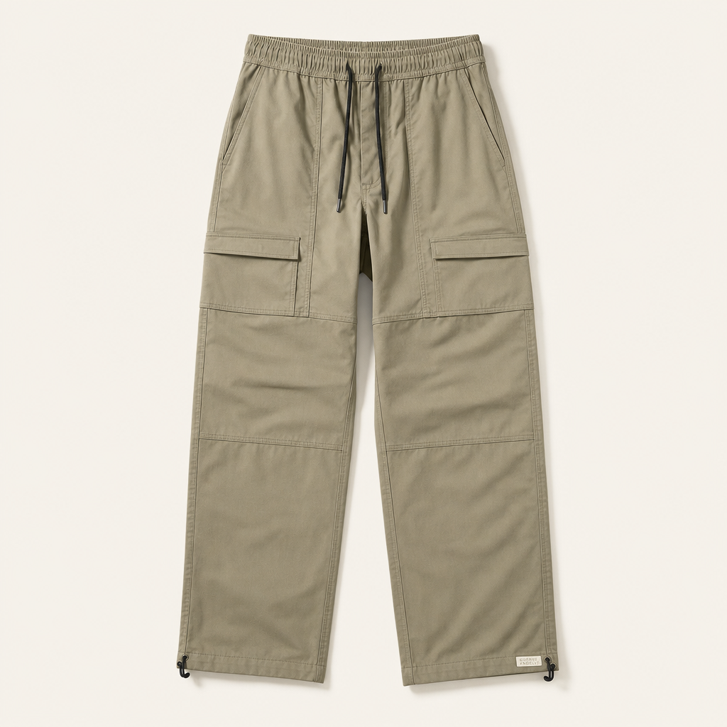 The Trento Utility Trousers — three-quarter view
