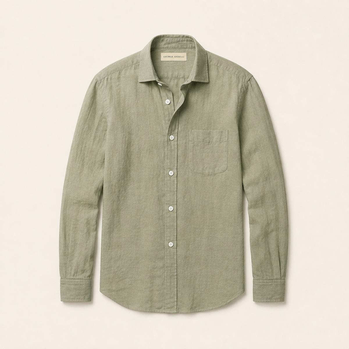 Sage — The Riviera Linen Shirt