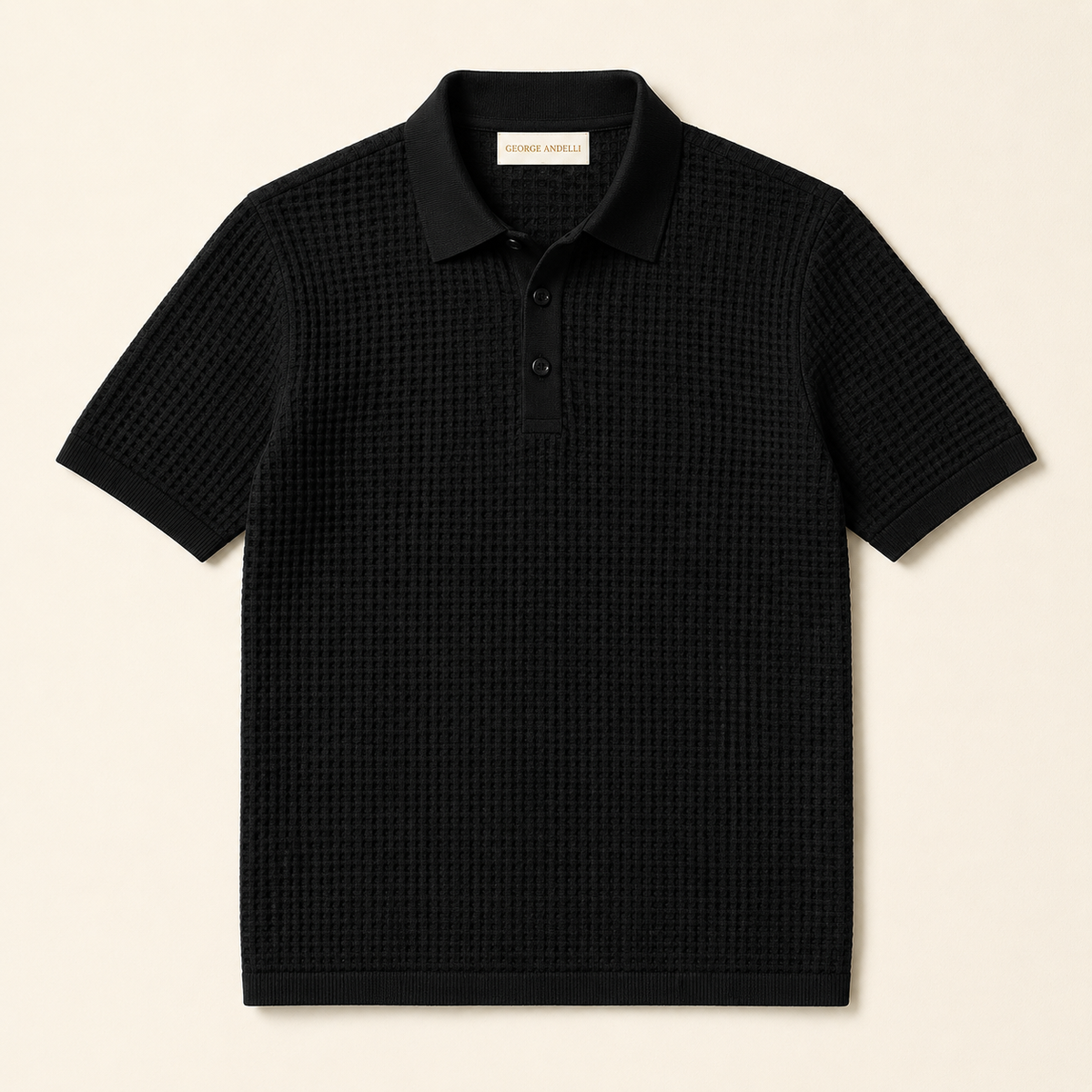 Black — The Belmont Knit Polo