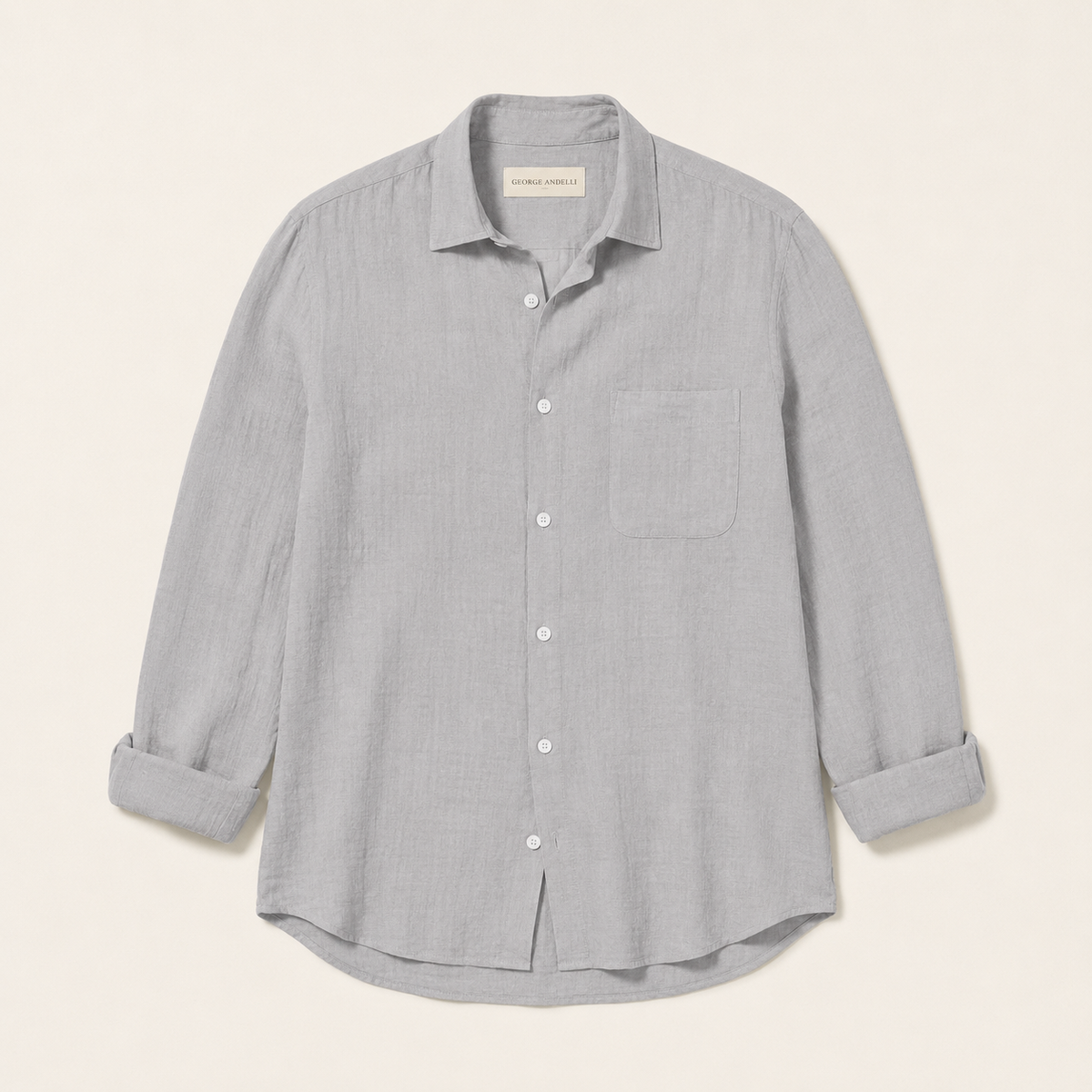 Grey — The Riviera Linen Shirt