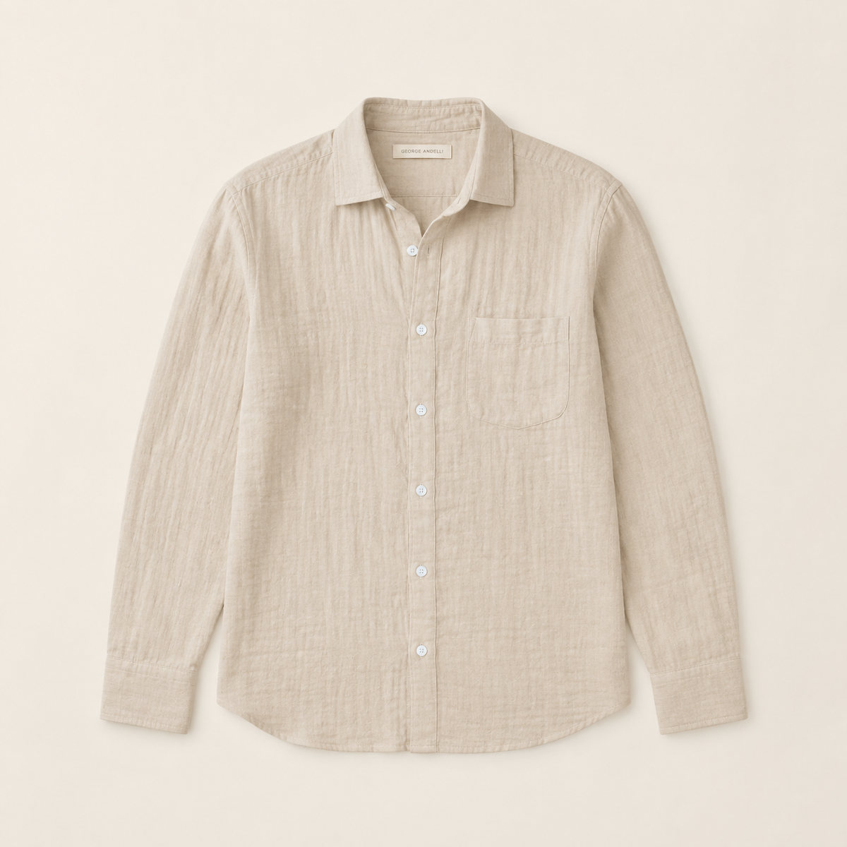 Sand — The Riviera Linen Shirt