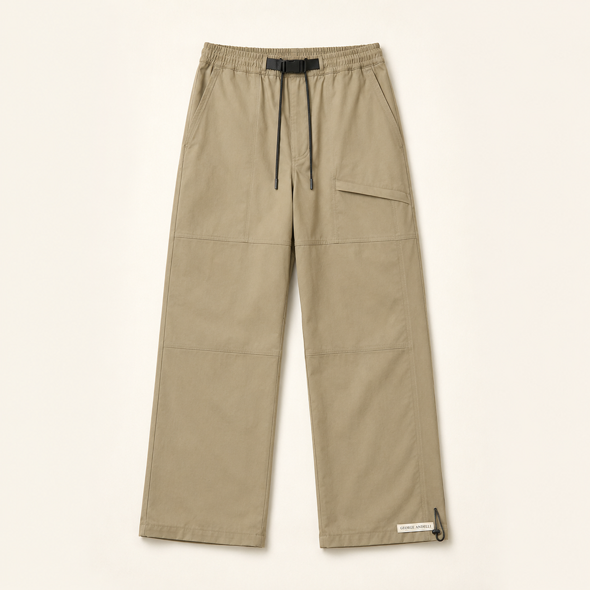 Unisex Code Beige Color Thin Spring And  — The Trento Utility Trousers