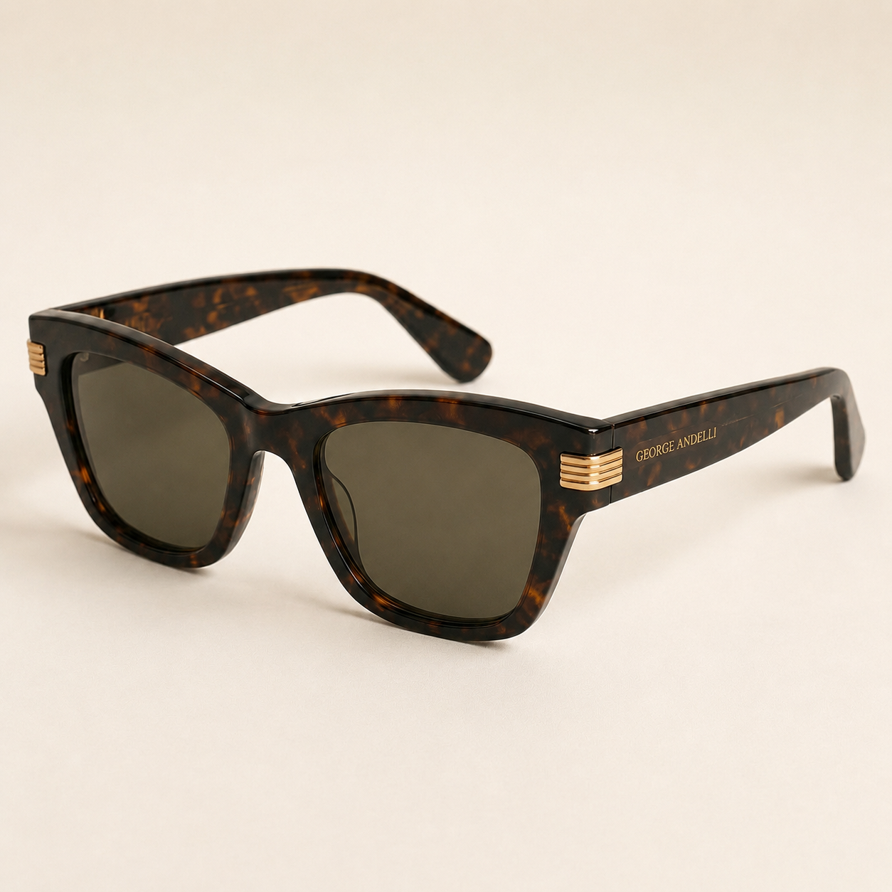 The Amalfi Cat-Eye Sunglasses in Dark Tortoise
