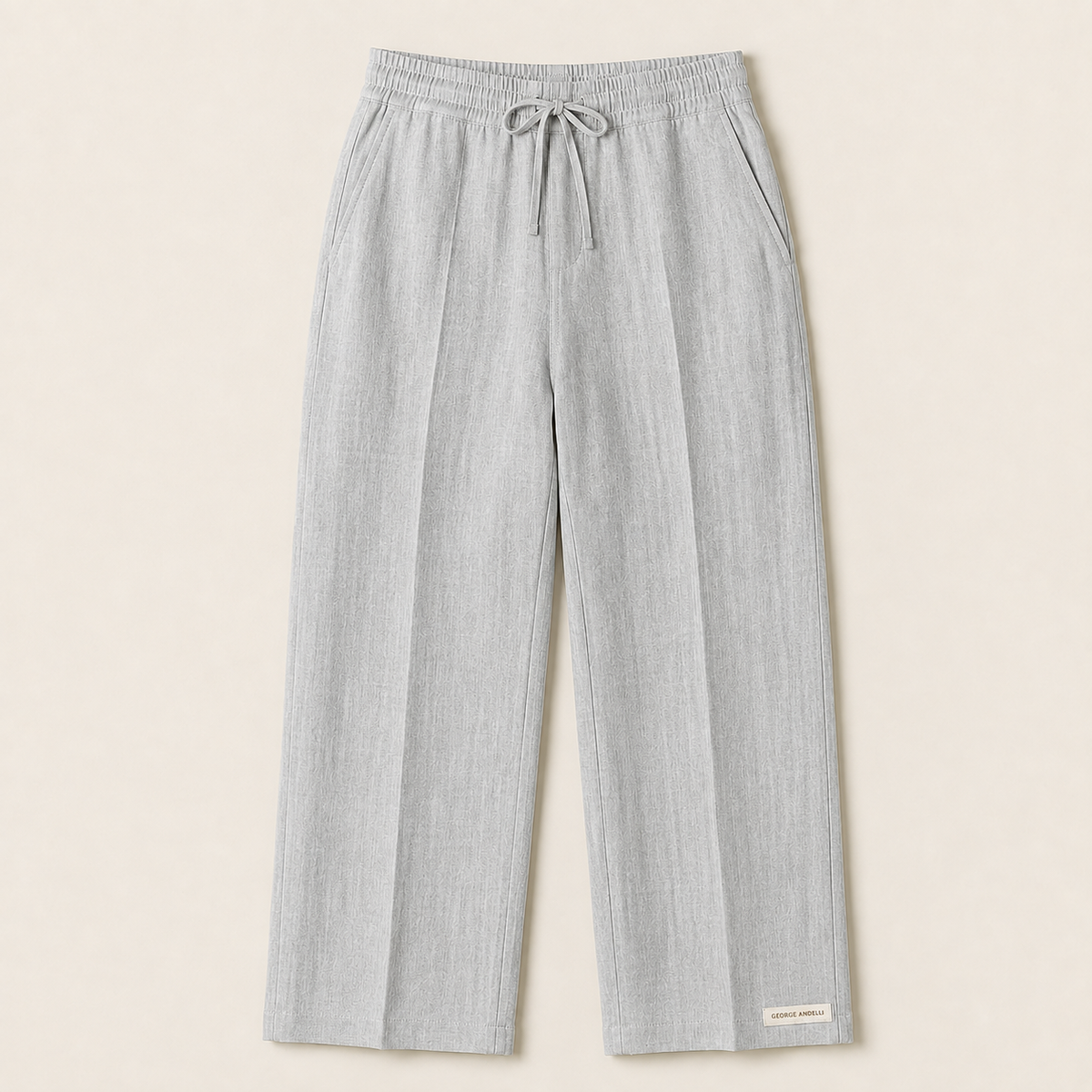 Light Grey - The Eligio Linen Trousers