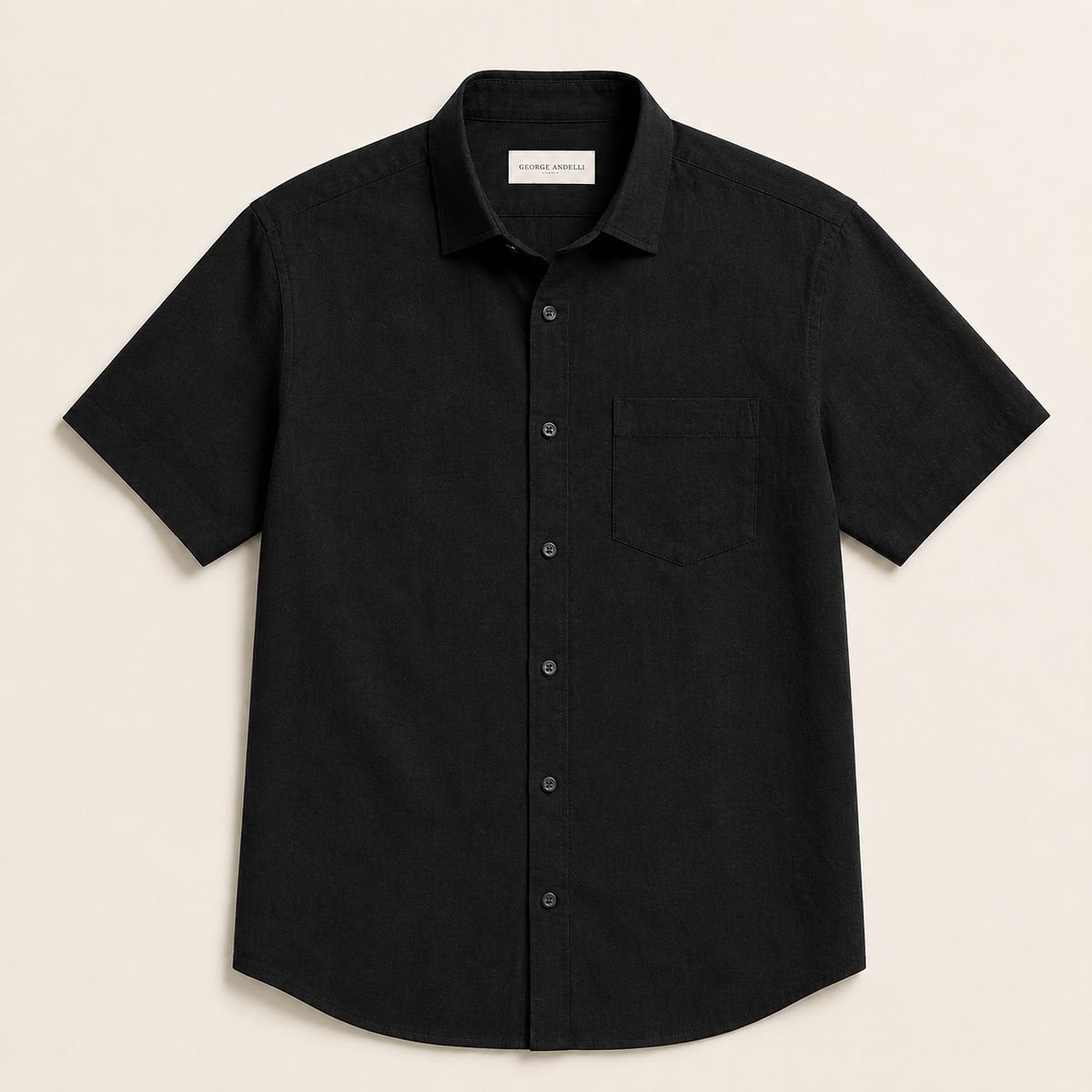 Black - The Ostuni Cotton Shirt