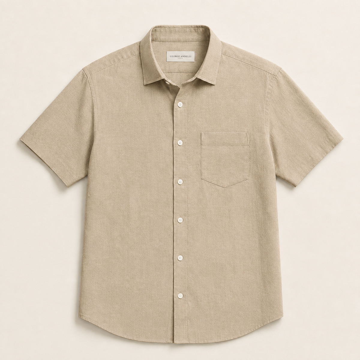 Khaki - The Ostuni Cotton Shirt