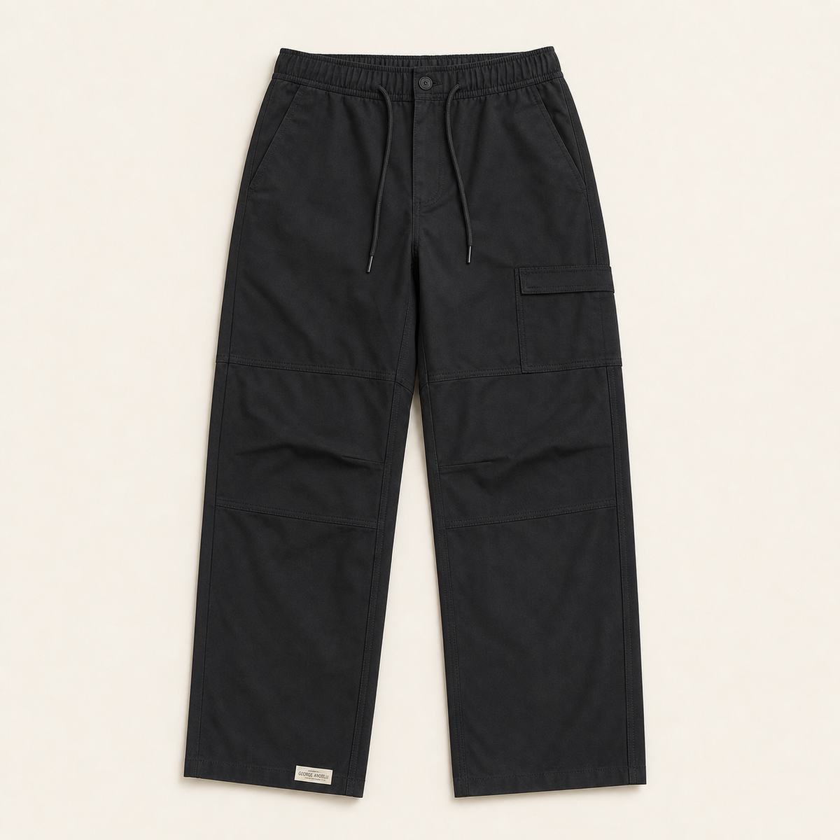 The Huston Cargo Trousers — three-quarter view