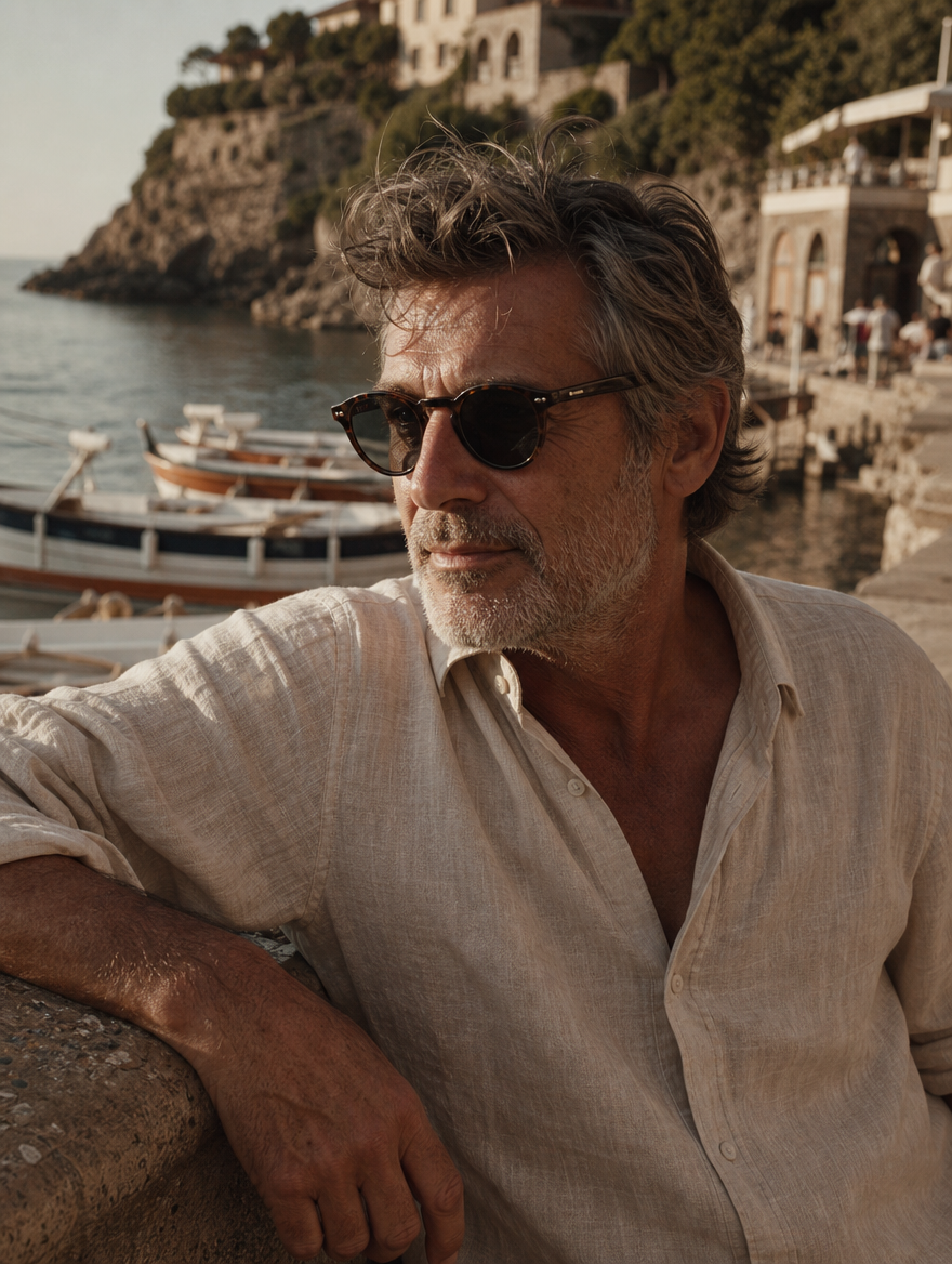 The Capri Round Sunglasses worn