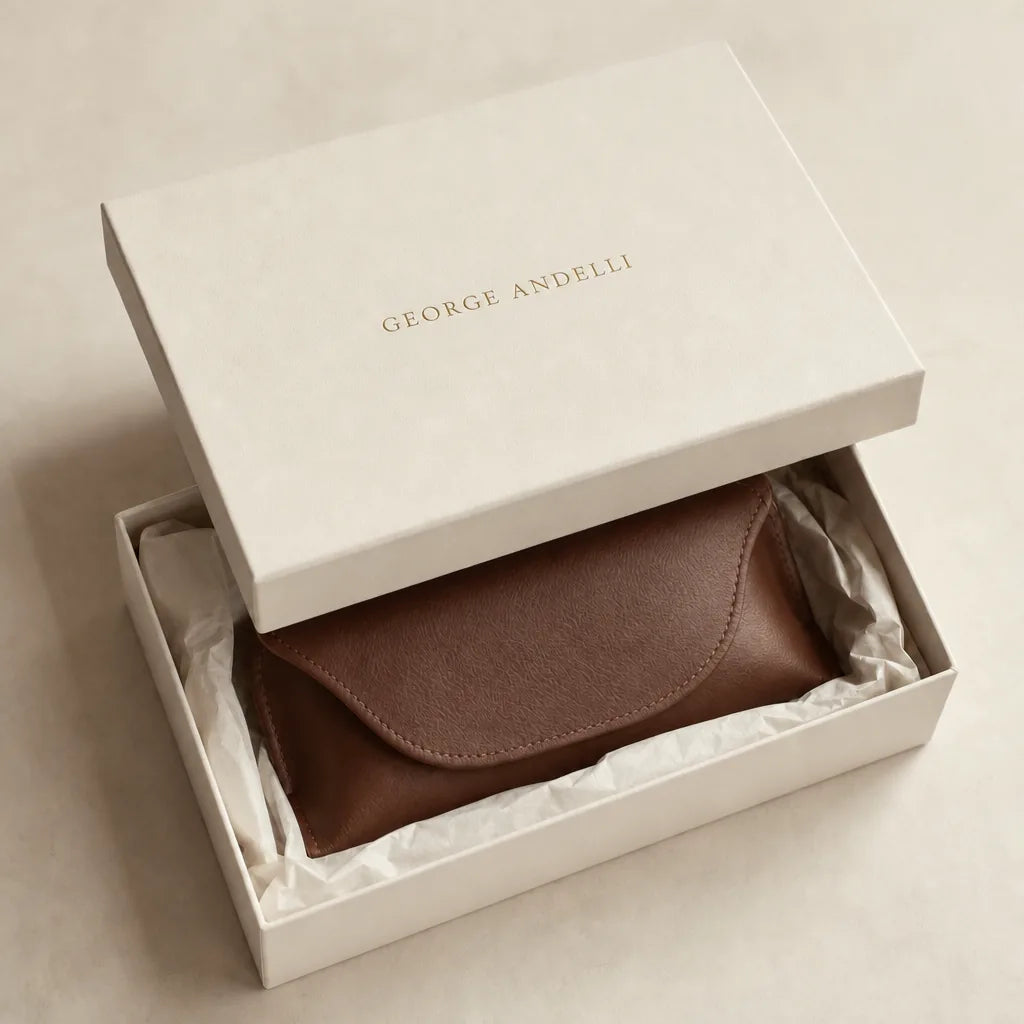 George Andelli presentation box and leather case